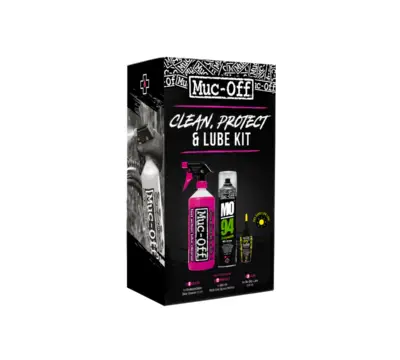 Muc-Off Clean, Protect and Dry Lube Kit ערכת שימון, ניקוי והגנה לאופניים