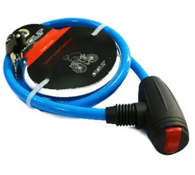 מנעול כבל גמיש כחול 10*1200 BOLT