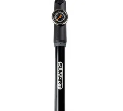 משאבת מיני אלומניום צינורית+ מד לחץ SUMART